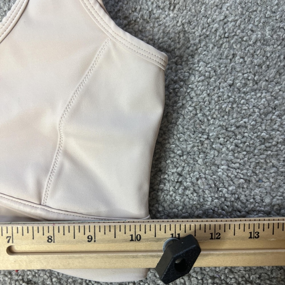 ALLFENIX Sports‎ Bra Womens XS White Scoop Neck Longline Athletic Yoga Gym - Picture 7 of 13